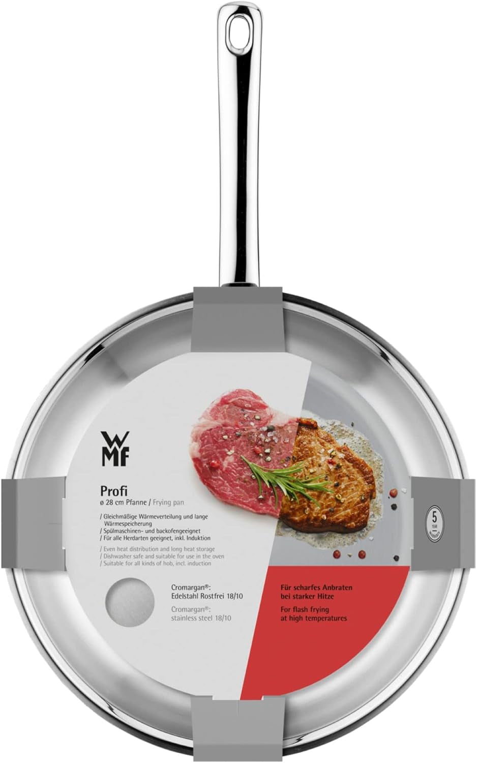 WMF Profi nerezová pánev 24 cm indukce, nerezová pánev Cromargan Hrnce a pánve Naty Shop