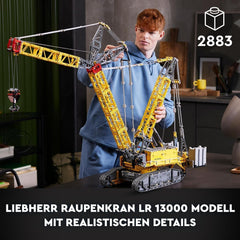 LEGO Technic Liebherr LR 13000 sada pásového jeřábu, Postavte si nejlepší dálkově ovládaný model stavebního vozidla s aplikací Control+, Jeřáb s navijákovým systémem a zvedacím ramenem, Velká modelová sada pro dospělé 42146 Stavebnice Besuche Den LEGO-Store