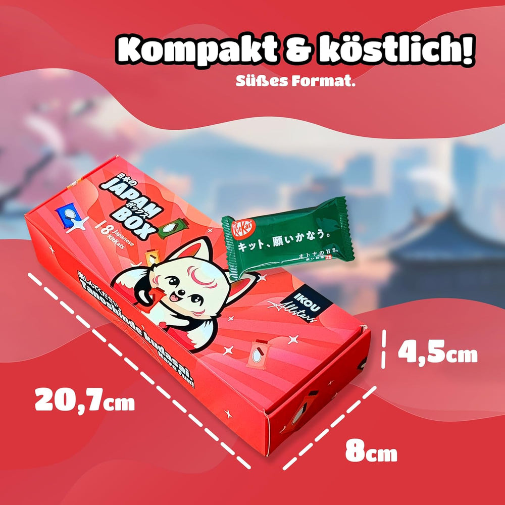 Box na vzorky - 18 KitKat Japan Minis | Japonské sladkosti Sampler Box, Japonský Snacks Gift Idea, oblíbené překvapení box s Matcha a další vzácné odrůdy.