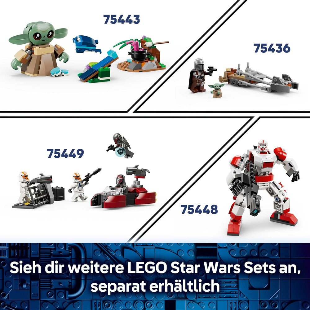 LEGO Star Wars 75437 Cobb Vanths Speeder - vč. Cobb Vanth & Cad Bane Minifiguren sowie Blaster & Jetpack - Geschenk für Jungen ab 7 Jahren und Fans von The Mandalorian