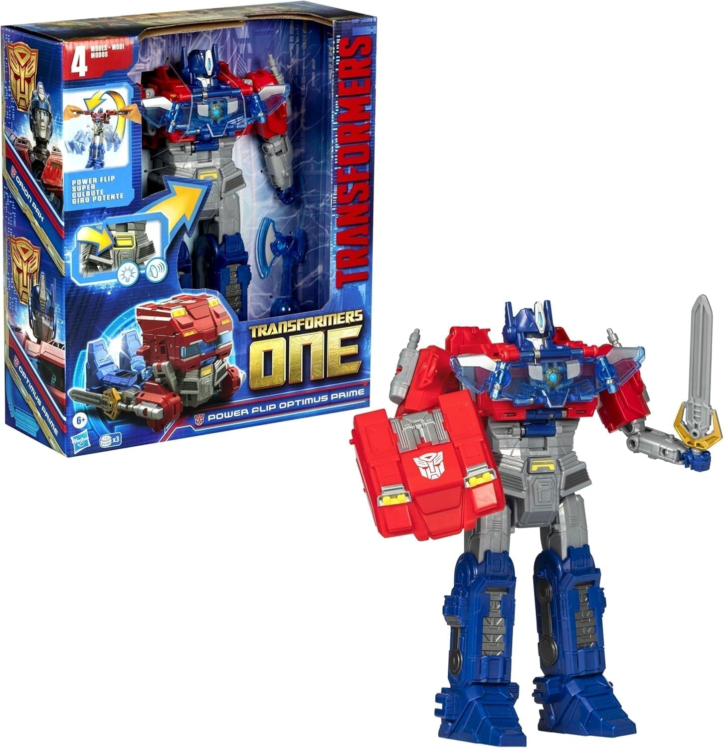 Interaktivní figurka Transformers One Power Flip Optimus Prime (Orion Pax) Akční figurky Naty Shop