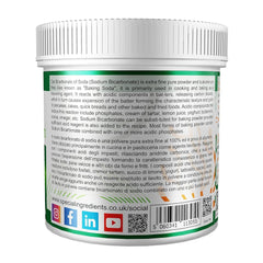 Speciální ingredience Natriumbikarbonat - Premium Qualität Extra Fine Powder, Vegan, Gvo-Frei, Glutenfrei - Recycelbarer Behälter Kitchen Naty Shop