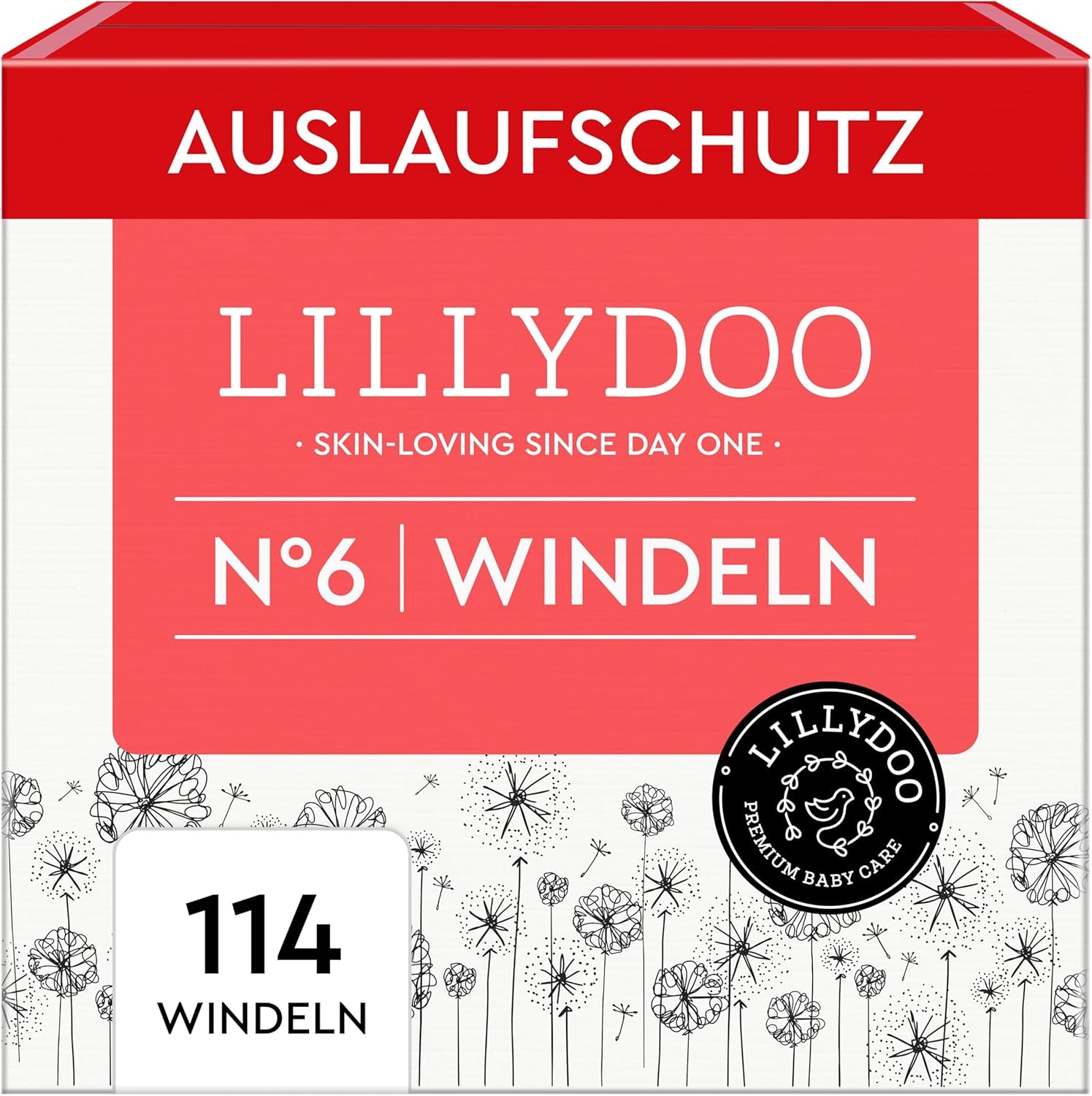 Dětské plenky LILLYDOO šetrné k pokožce – velikost 3 (6–10 kg), 29 kusů, spolehlivá ochrana proti vytečení, měkké, bez parfemace a bez mléka pro citlivou pokožku, dermatologicky testováno