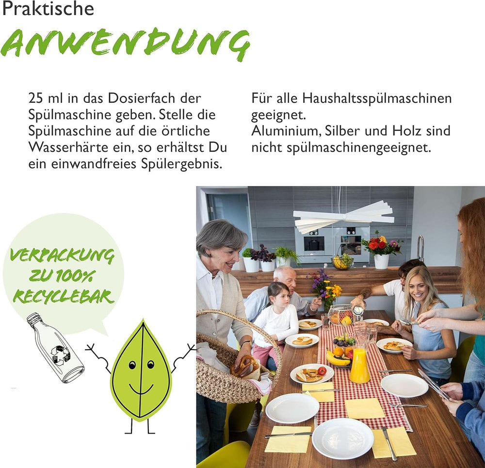 Almawin eco, prášek na nádobí 2,8 kg, 112 mytí, lze dávkovat na různé množství nádobí Naty Shop