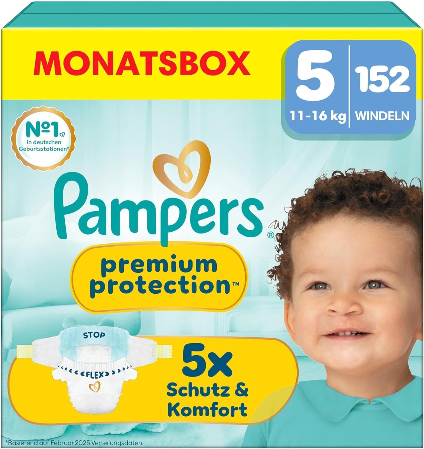 Pampers Premium Protection, velikost 6, 144 plen, 13kg-18kg, naše #1 ochrana kůže a protečení