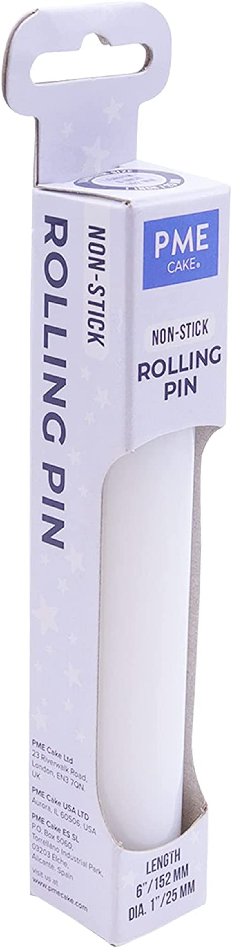 PP85 Antihaftbeschichteter Polyethylene-Ausrollstab 15 cm, Kunststoff, White, cm, 21,08 x 6,06 x 2,08 cm, 1 Einheiten