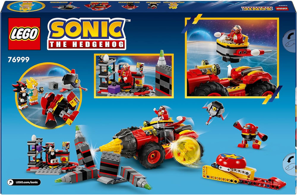 LEGO Sonic the Hedgehog Super Sonic vs. Sada dobrodružných videoher Egg Drillster Dětská dárková sada Shadow and Dr Eggman pro chlapce a dívky 8 let 76999 Stavebnice Besuche den LEGO-Store