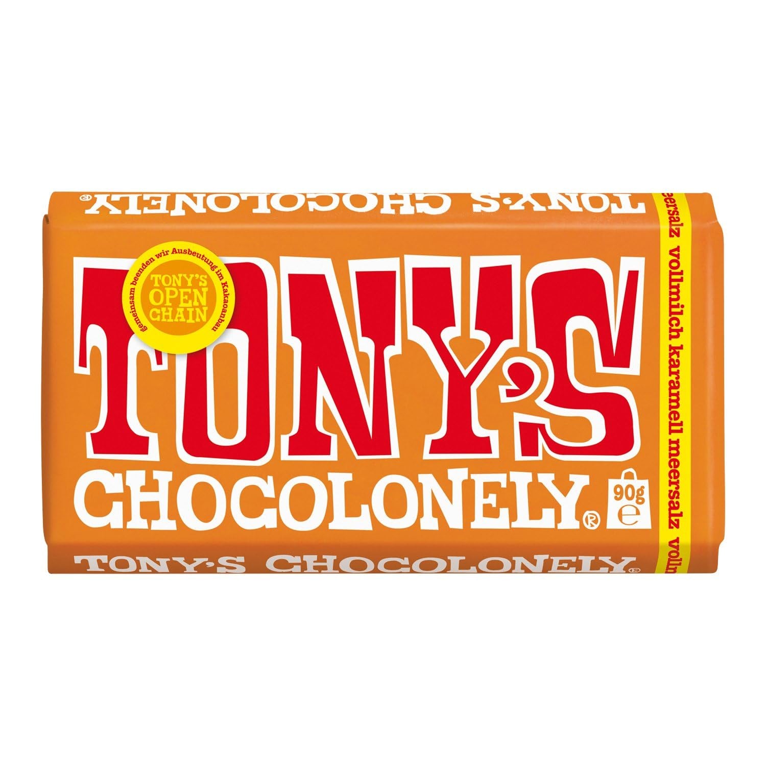 Tony's Chocolonely - Hořká čokoláda s mandlemi a mořskou solí 90g