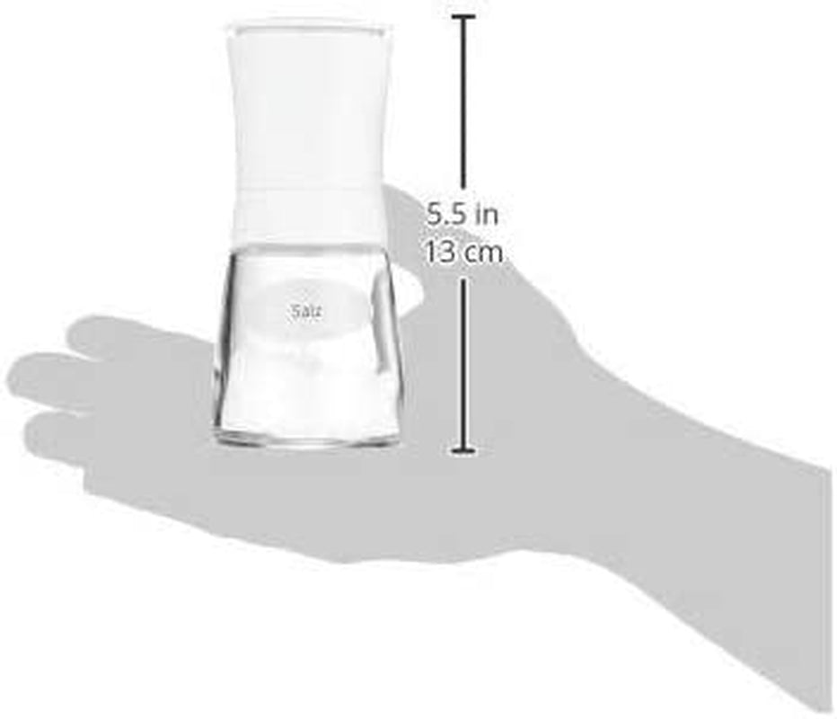 WMF Trend mlýnek na sůl nebo pepř 14 cm, bez náplně, keramický mlýnek, plastový, skleněný, bílý Mlýnky a kráječe Naty Shop