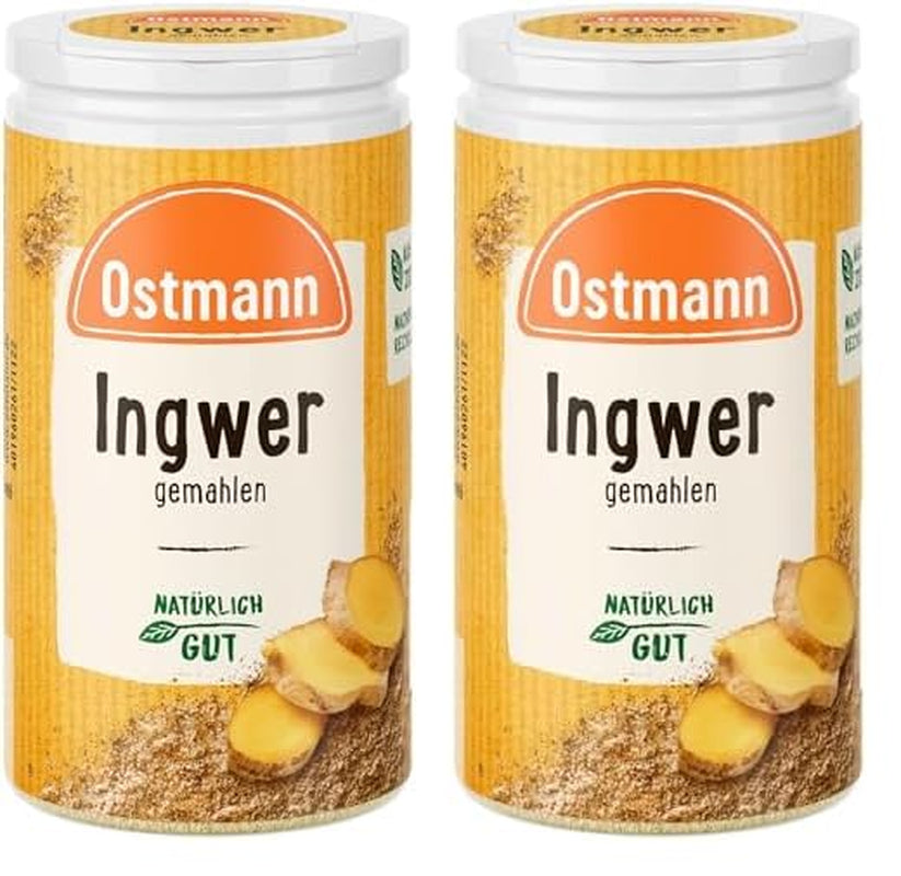 Ostmann Gewürze - Ingwer gemahlen | Nachfüllbare & recyklovatelné balení | 30 g in der Streudose