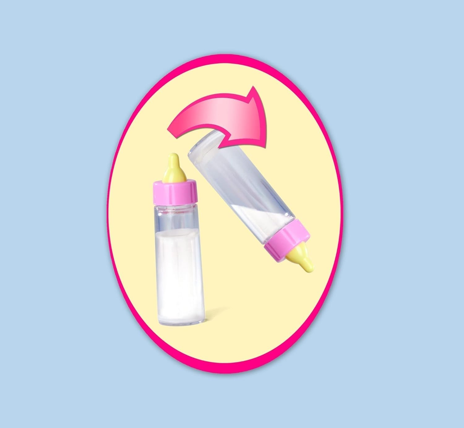 Simba 105010964 - Laura Hungry, păpușă cu corp moale, cu manechin, lingură magică, biberon cu conținut care dispare și farfurie mică, 38cm, păpușă de la 2 ani Papusi Naty Shop