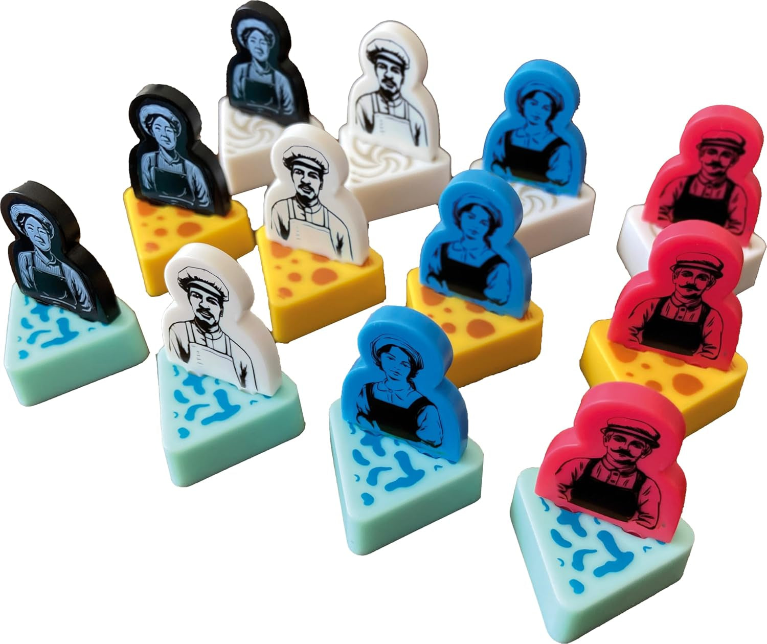 Asmodee – Sýr – Cesta do hanby – Strategická desková hra – Pracovní pozice – Mistrovský sýr – Věk 14+ – 1 až 4 hráči – 40 minut – Francouzská verze