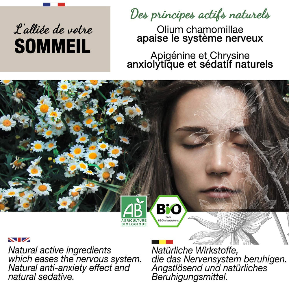 ORIGEENS Ceai organic din flori de mușețel din Europa, 100 g | Frunze de ceai vrac, ceai organic pentru somn și digestie | Mușețel german | Certificat și ambalat în Germania