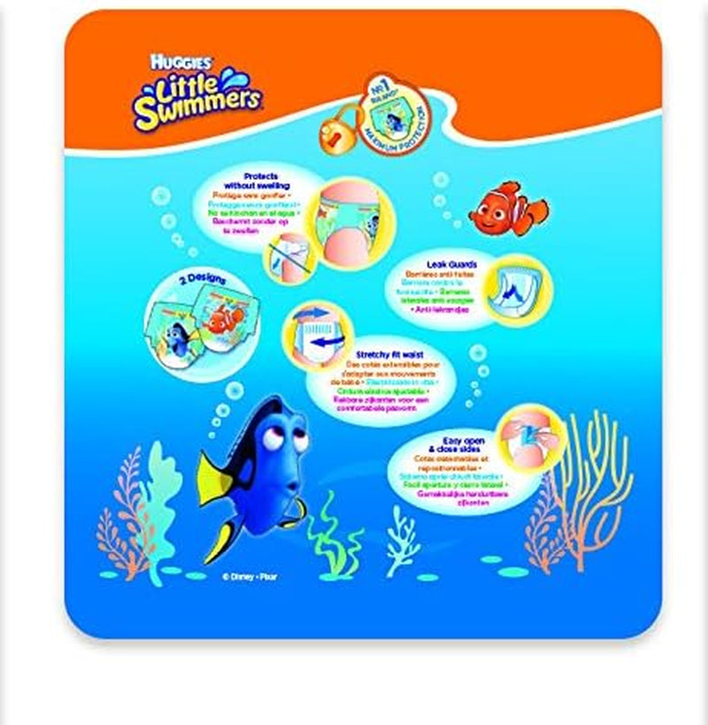 Plavecké plenky Huggies Little Swimmers velikost 5/6 (12-18 kg), 1 balení po 19 kusech
