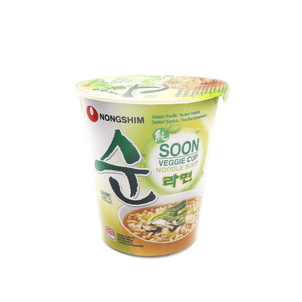 Nong Shim – Instant Cup Nudeln Soup Soon Veggie – Multipack (12 X 67 GR)