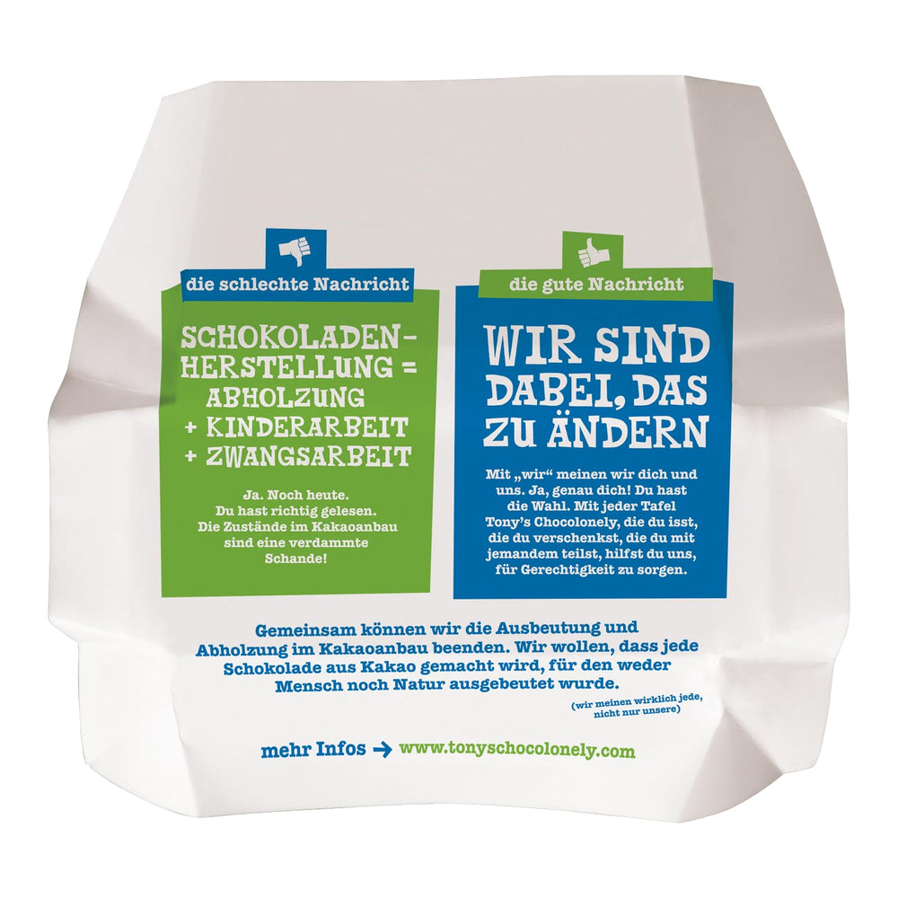 Tony's Chocolonely - Hořká čokoláda s mandlemi a mořskou solí 90g