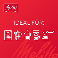 Boabe de cafea Melitta BellaCrema Crema Dolce 1 kg, nemăcinate, boabe de cafea pentru aparate de cafea complet automate, prăjite ușor, prăjite în Germania, intensitate 2