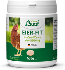 HÜHNER Land Eier-Fit für Legehennen 500g - Futterergänzung für Hühner, Legeleistung Zusatz für Hühner, Zusatz Eier, Eibildung, kräftiger Dotter, stabilní Schale, gesunde Eier, Vitamine