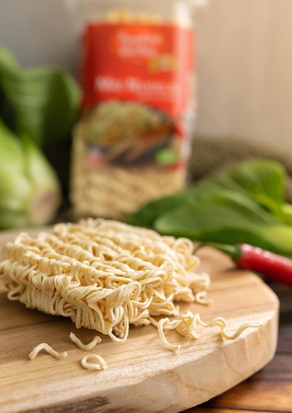 Bambusová zahrada - Mie Noodles | Instantní nudle pro asijskou kuchyni | Ideální pro wok pokrmy nebo polévky Vegani | 250g sáček