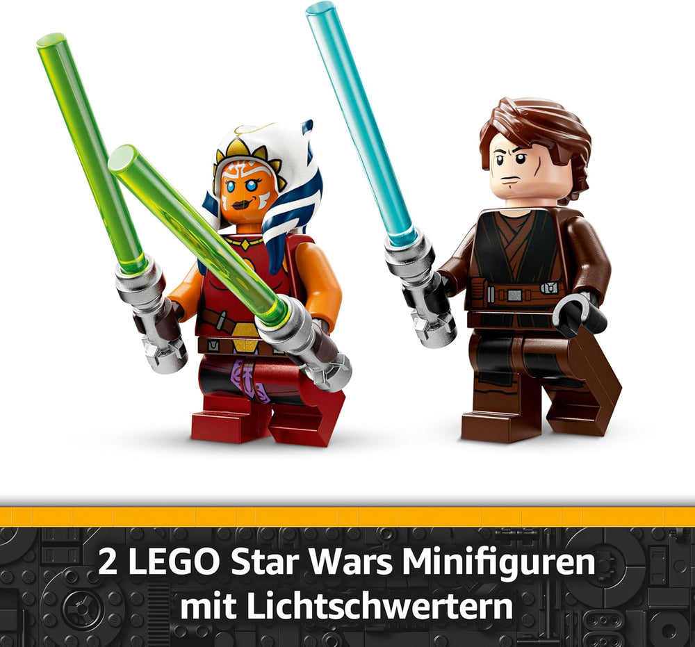 LEGO Star Wars 75401 Ahsokas Jedi Interceptor, Sternenjäger pro Fans von The Clone Wars, Ahsoka Tano & Anakin Skywalker Minifiguren, s Lichtschwertern a R7-A7, pro Jungen und Mädchen ab 8 Jahren
