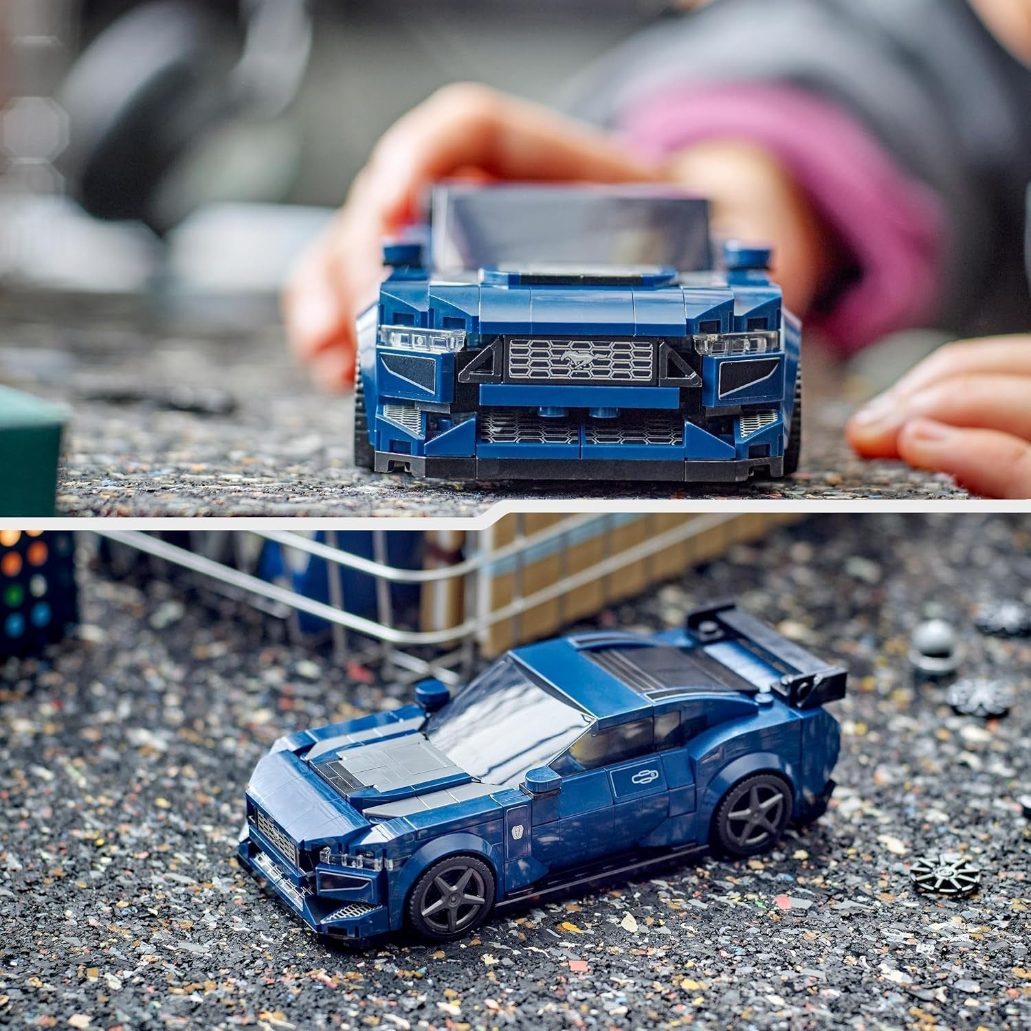 LEGO Speed Champions Minifigurky sportovních aut Ford Mustang Dark Horse Hračka pro děti ke stavění, hraní a vystavování, dárek pro chlapce, dívky a fanoušky aut 9 let staré 76920 Stavebnice Besuche den LEGO-Store