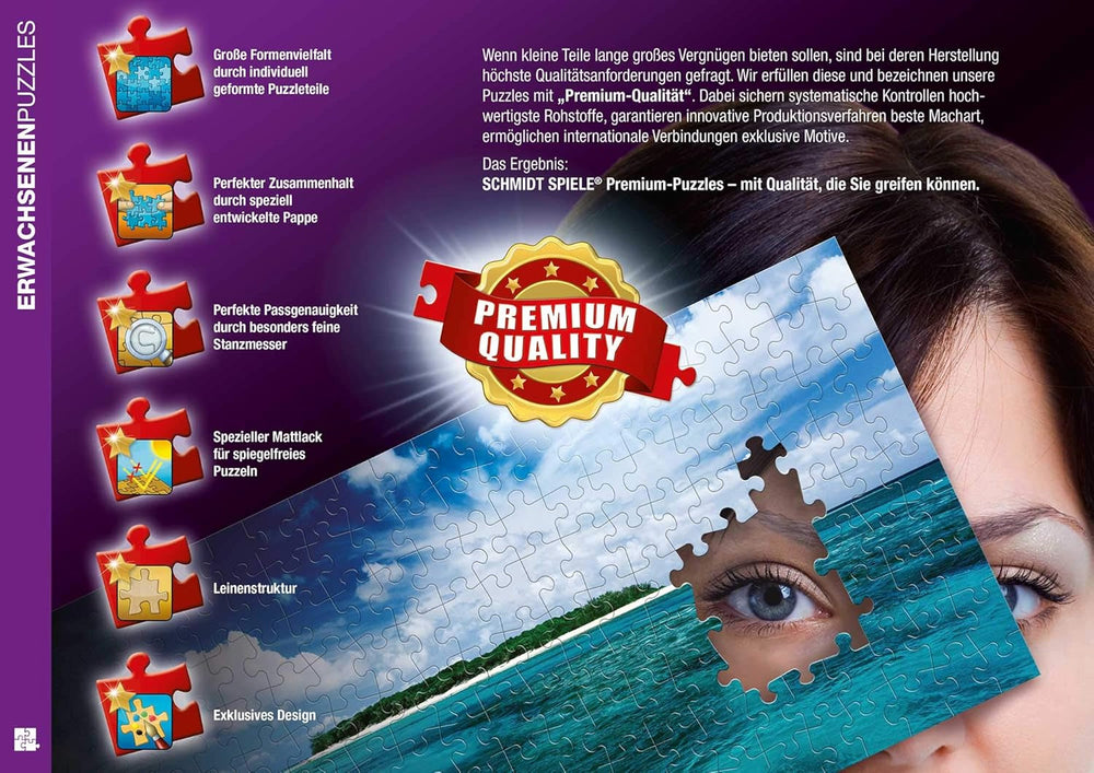 Schmidt Spiele 58324 Svět zvířat, skládačka 1000 dílků Puzzle Naty Shop