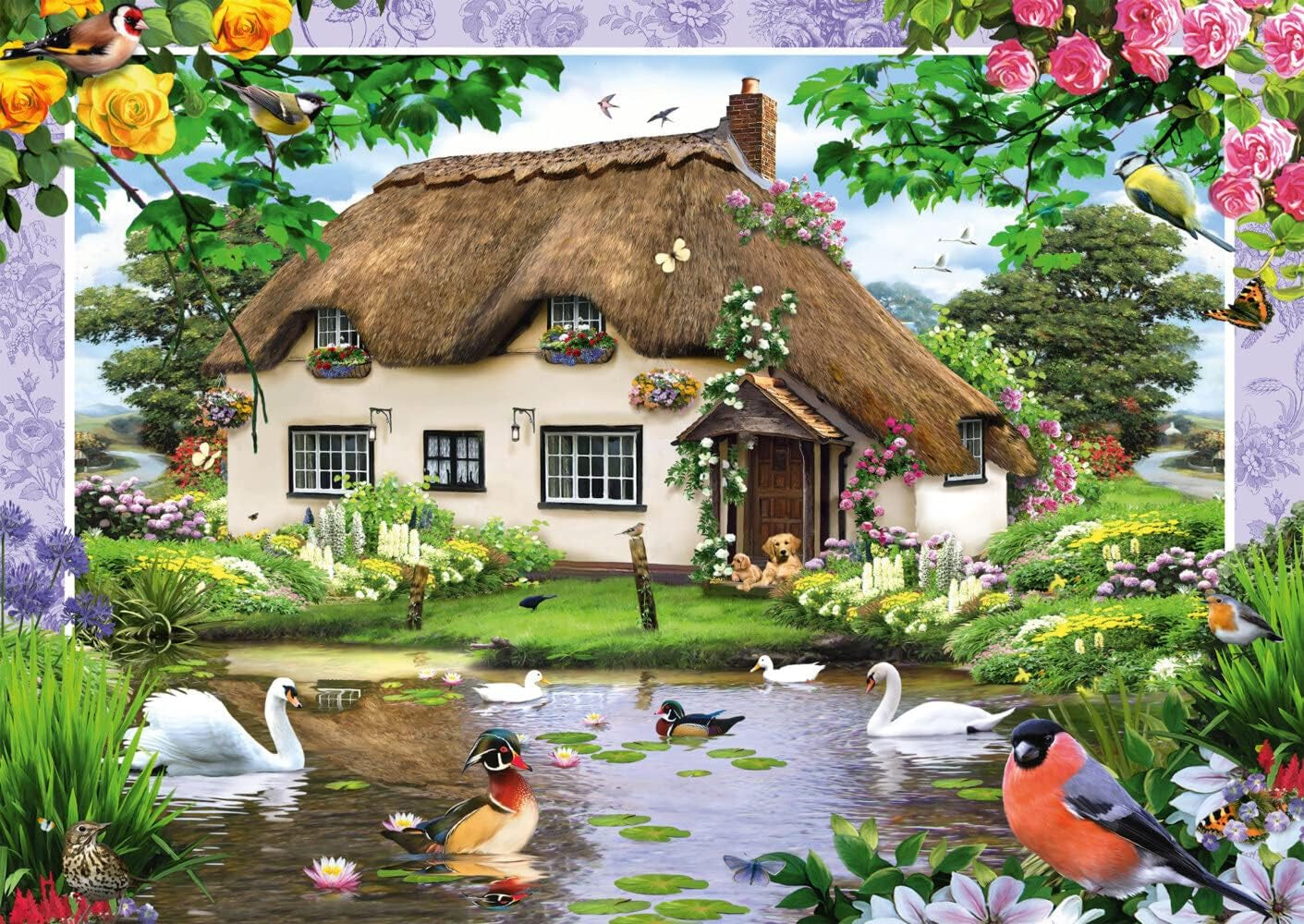 Schmidt Spiele Romantický venkovský dům, skládačka 500 dílků Puzzle Naty Shop
