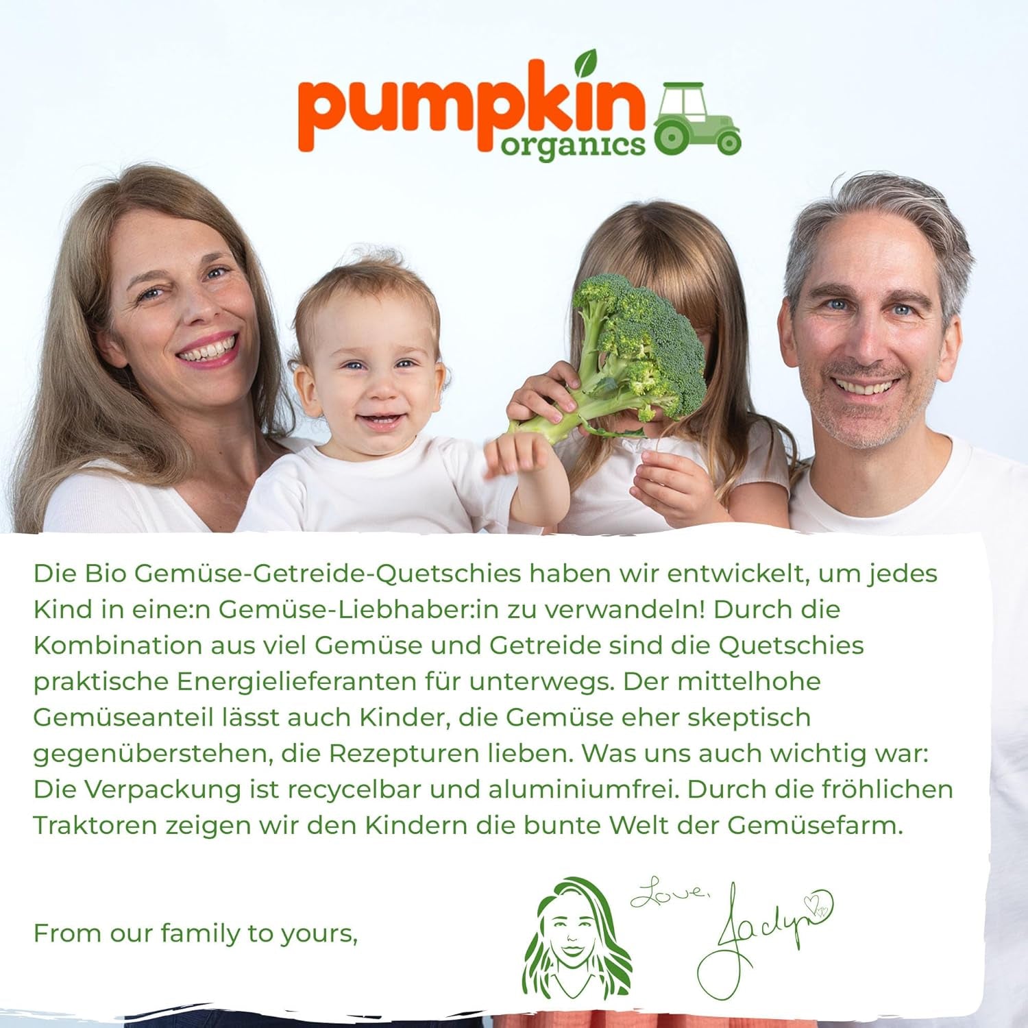 Pumpkin Organics sáčky biozeleniny a cereálií, balení 8 ks: Hruška, Jahody, Batáty, Červená řepa, Banán, Oves - Bez přidaného cukru¹ - Od 6 měsíců - jako svačina nebo doplňková strava v balení (8 x 100 g)