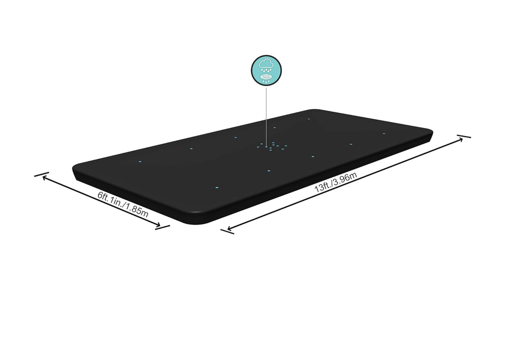 Plachta Bestway PVC 396 x 185 cm, černá, obdélníková