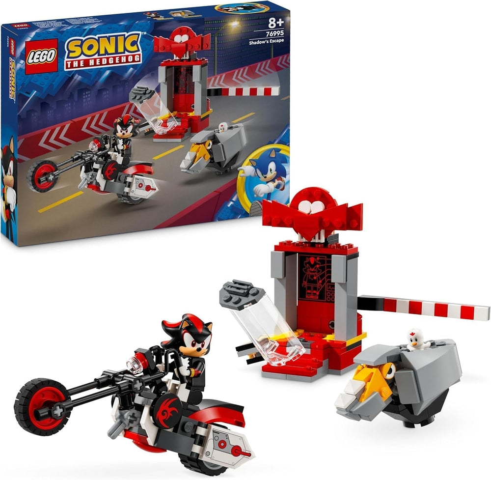LEGO Sonic the Hedgehog Shadow the Hedgehog Útěková hračka Motocykl a videohra Sada figurek pro hráče a fanoušky Dárek pro 8 let chlapce a dívky Fanouškovská položka 76995 Stavebnice Besuche den LEGO-Store Výchozí název