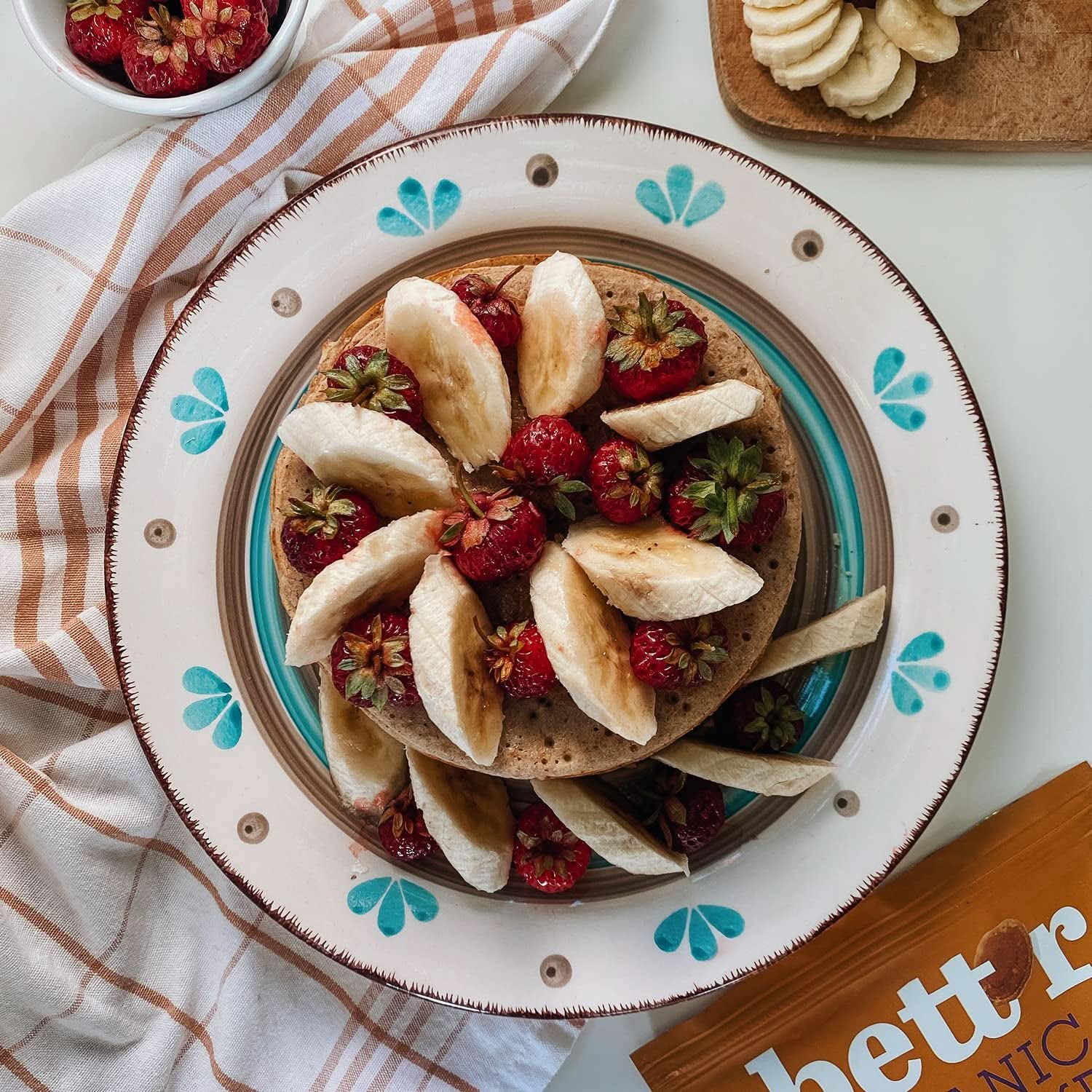 Bett'R Pancake Mix, organická, veganská a bezlepková směs na pečení, 6 x 400 gramů Kitchen Naty Shop