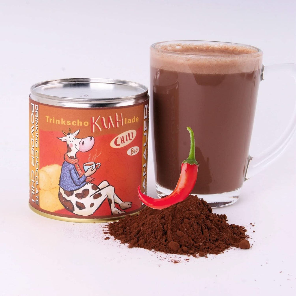 Ciocolată de băut, bio - cutie 250 grame Cacao si Ciocolata Calda Naty Shop Chili