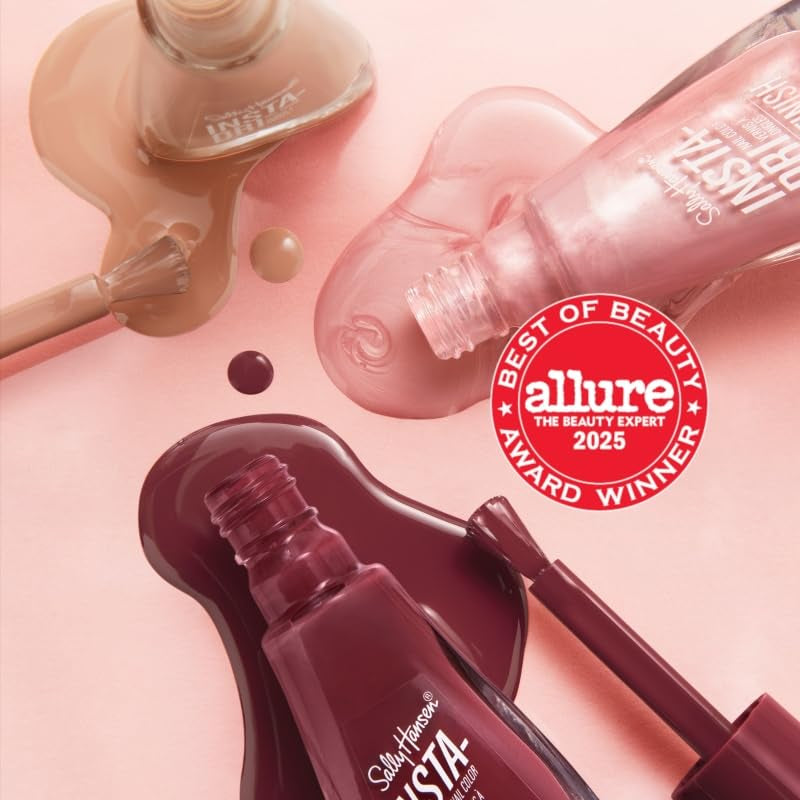 Insta Dri Pink plyšový lak na nehty, rychleschnoucí, veganské složení, dlouhotrvající barva, 9,17 ml