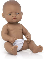 Miniland 31037 - Baby Südamericanischer Junge Tüte - ohne Unterwäsche, 32 cm