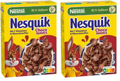 Nestlé Choco Waves, křupavá čokoládová snídaně ve tvaru vlny (33 % celozrnný obsah), 1 balení (1 x 330 g)