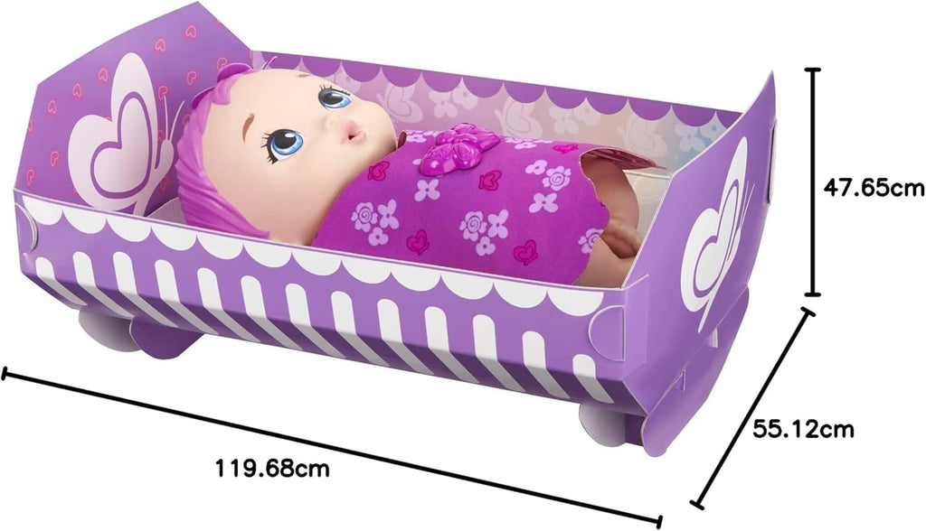 My Garden Baby GYP10 - Păpușă fluture pentru hrănit și îmbrăcat (30 cm), cu scutec reutilizabil, haine și aripi detașabile, jucărie pentru copii de la vârsta de 2 ani Papusi Naty Shop
