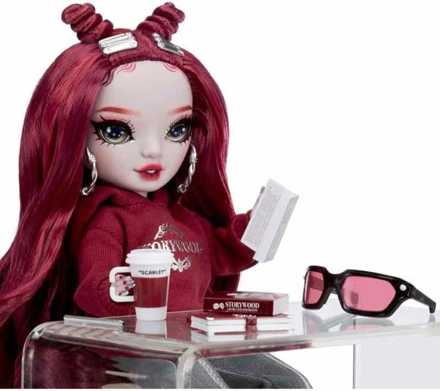 Rainbow High Shadow High Seria 3 - Scarlett Rose - Păpușă la modă maro-castaniu - Ținută la modă și peste 10 accesorii de joacă colorate - Ideală pentru copii cu vârste între 4 și 12 ani și colecționari
