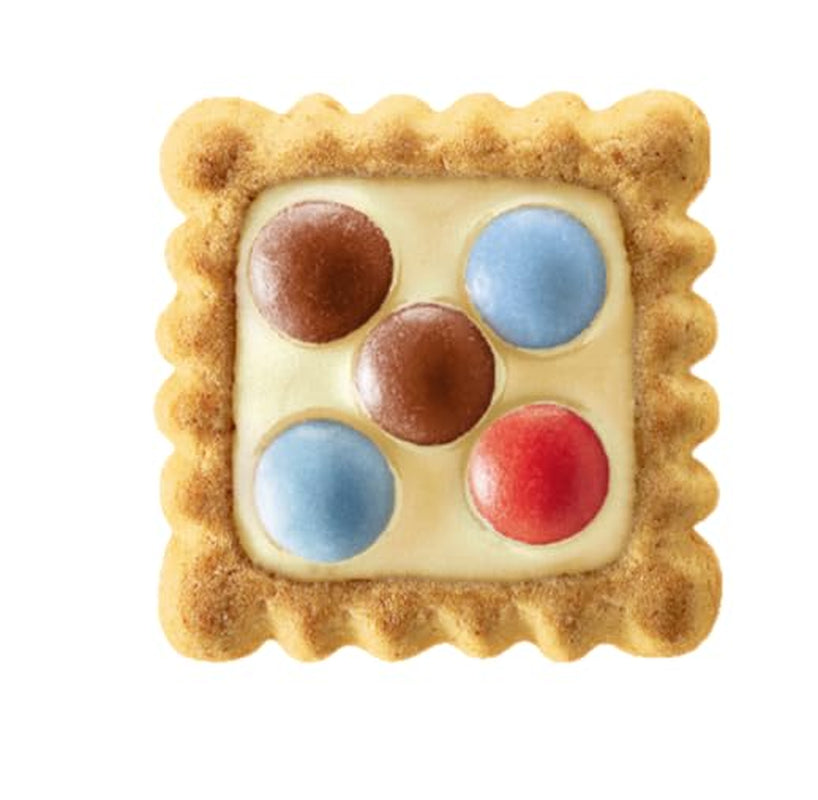 LEIBNIZ Kunterbunt Milk, pachet de 12, Biscuiți crocanți cu cremă de lapte și bucăți de ciocolată (12 x 125 g)