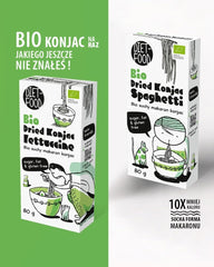 Fettuccine Konjac Shirataki Organic 80g - Nízkokalorický a nízkosacharidový, bezlepkový, nízkosacharidový, vhodný pro keto diety, s tapiokovou moukou