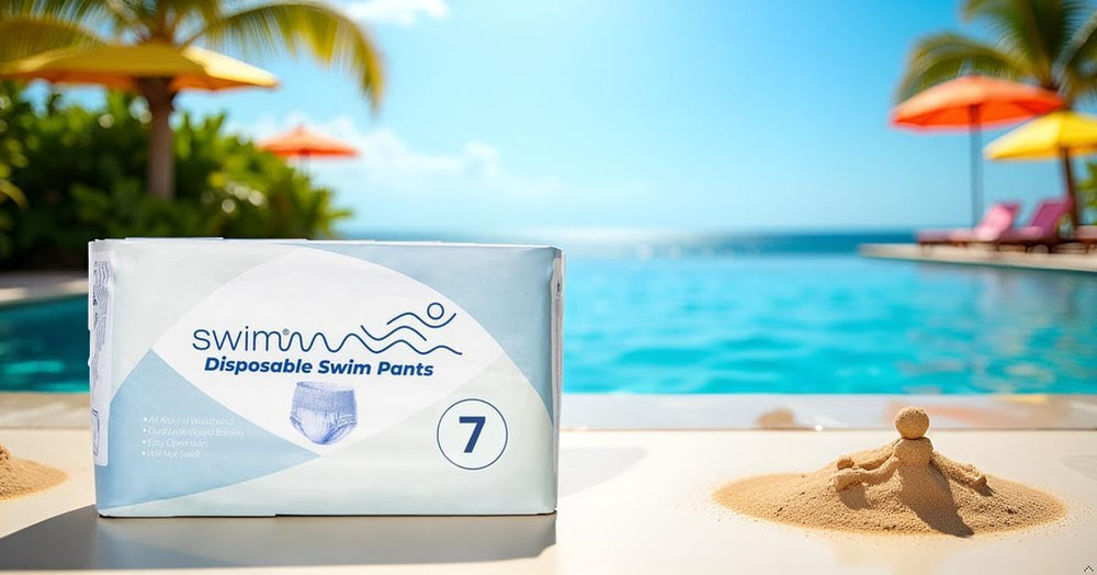 Jednorázové plenky na plavání Velikost 7 - 36 kusů - Diskrétní, prodyšné a šetrné k pokožce - Dětské plenky na plavání - Poskytují bezpečnost při plavání - 18-30 kg