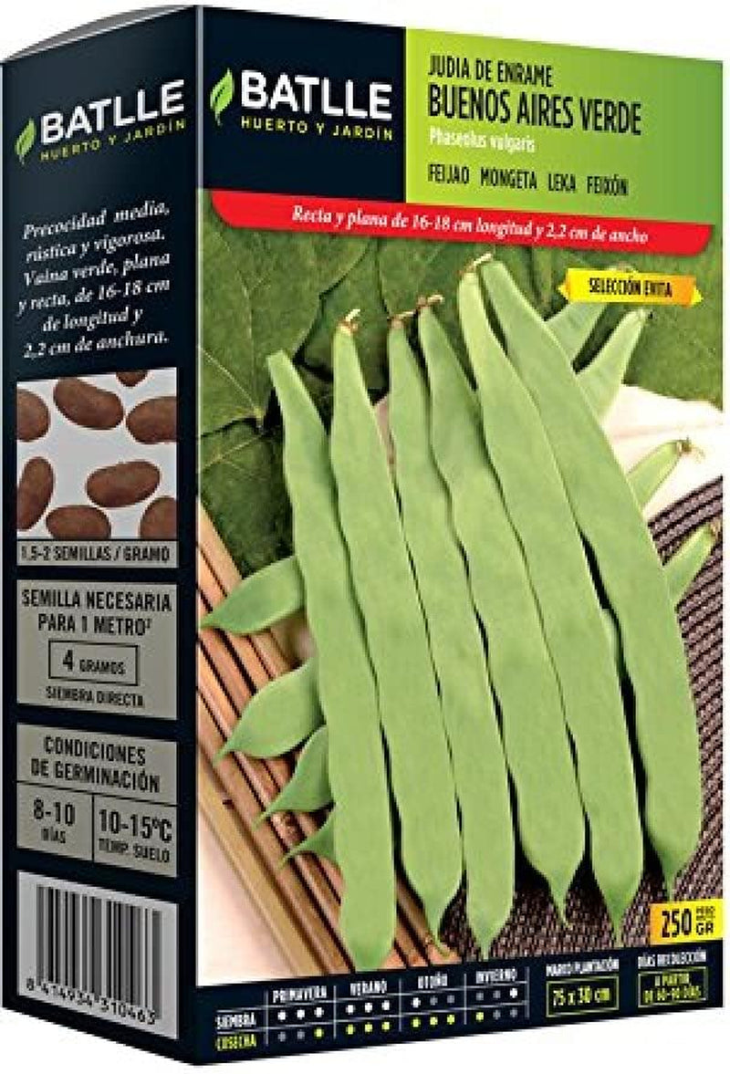 Batlle Gemüsesamen - Stangenbohne Garrofo (100G) Bohnenkerne