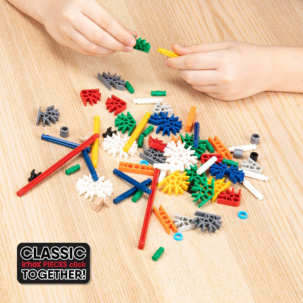 K'NEX 15210 Baukasten für Anfänger mit 40 Modelen, Lernspielzeug für Jungen und Mädchen, 141-teiliges Lernset, Konstruktionsspielzeug für Kinder, Bauspielzeug ab 5 Jahren
