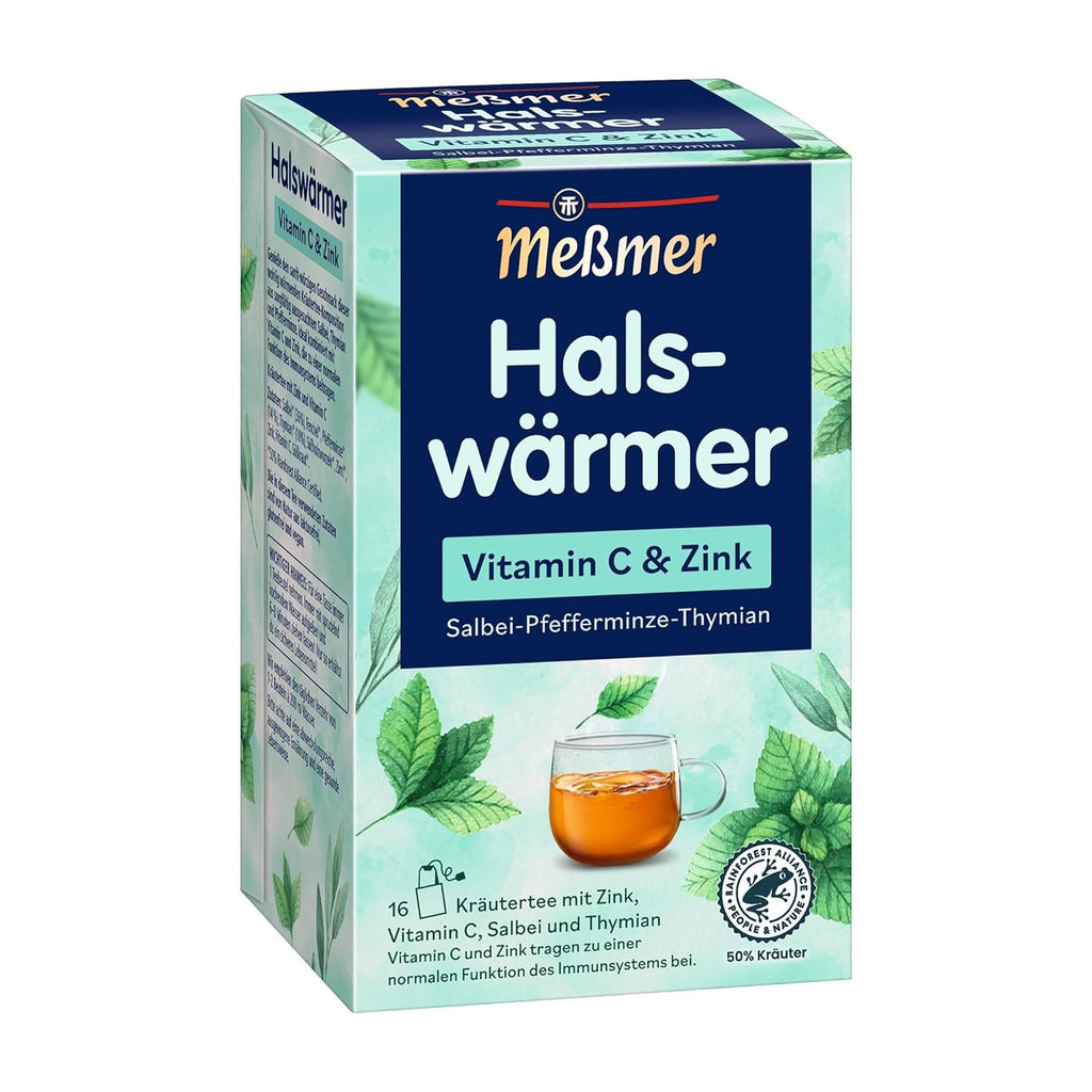 Meßmer Piele frumoasă | Vitamina C și colagen | 16 pliculețe de ceai | Fără gluten | Fără lactoză