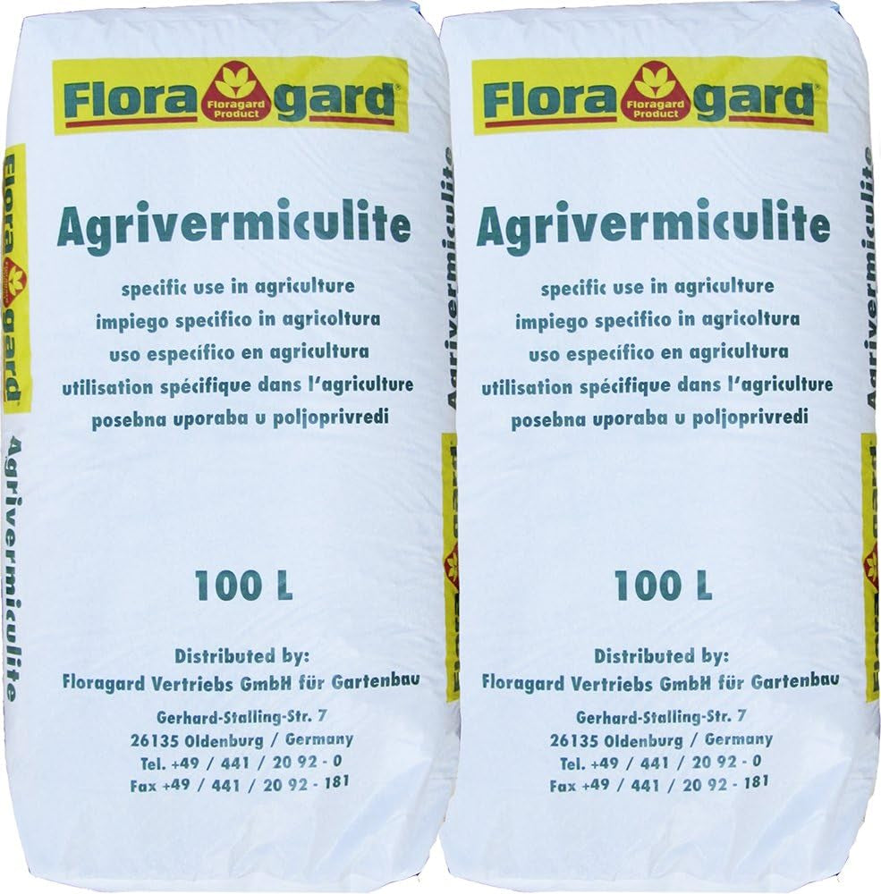 Floragard Perlite Perligran 200 L (2×100 L, 2–6 mm) – minerální půdní zlepšovač & Drainagezusatz für Garten, Anzucht, Zimmerpflanzen & Hydrokultur – zajišťuje volnou strukturu a dobré větrání