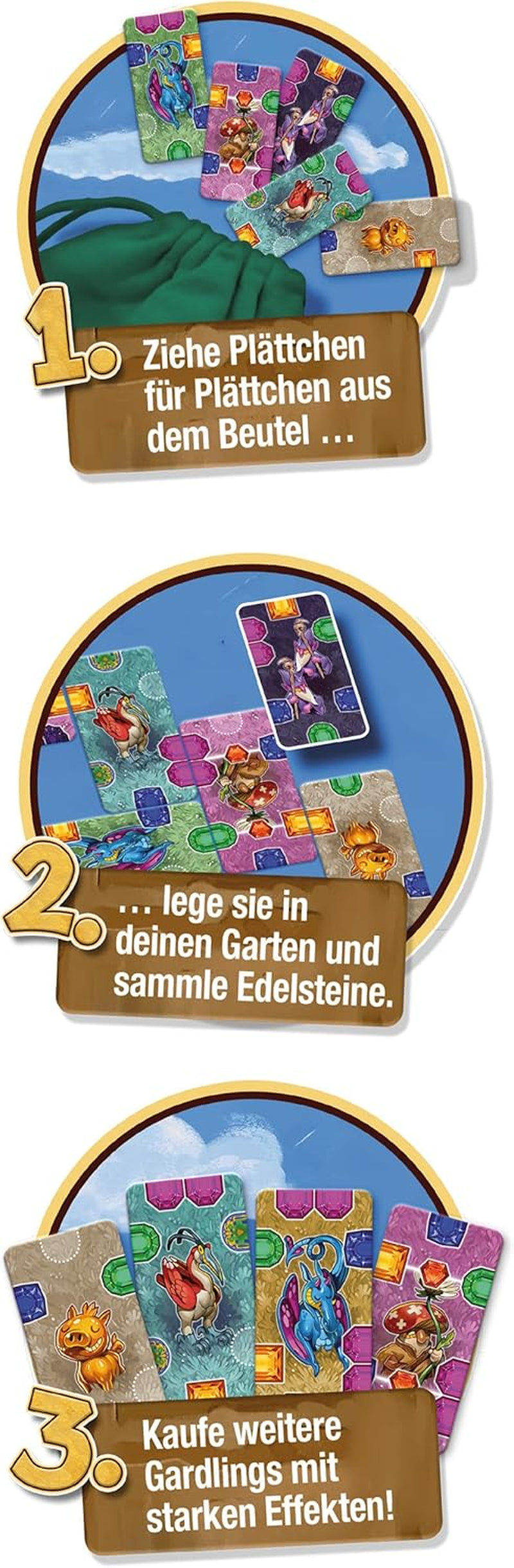 Schmidt Spiele 49465 Gardlings, hra na stavění tašek