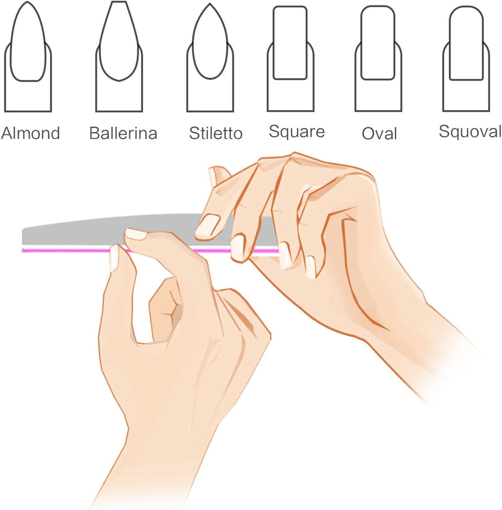 10 Stück Professionelle Nagelfeilen Doppelseitig (100/180 Körnung) Nagelwerkzeug, Haustierpflege Für Zuhause Und Salon Verwendbar