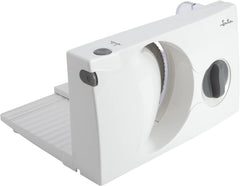 Kompaktní elektrický kráječ JECF0300, vyjímatelná čepel z nerezové oceli, průměr 170 mm, ovládání tloušťky 0 až 15 mm, 150W struhadla a kráječe Výchozí název Naty Shop