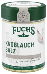 Fuchs Gewürze - Knoblauchsalz - Gewürzsalz für Dips, Saucen und Gemüse - přírodní složky - 90 g v wiederverwendbarer, recyclebarer Dávka