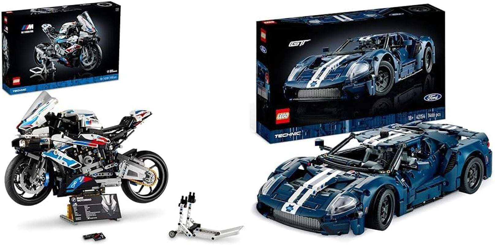 Stavebnice LEGO Technic BMW M 1000 RR Motocyklový model pro dospělé jako řemeslný dárek pro muže a ženy Dekorace do domácnosti nebo kanceláře 42130 Stavebnice Besuche den LEGO-Store Balíček s modelem kravatové bomby