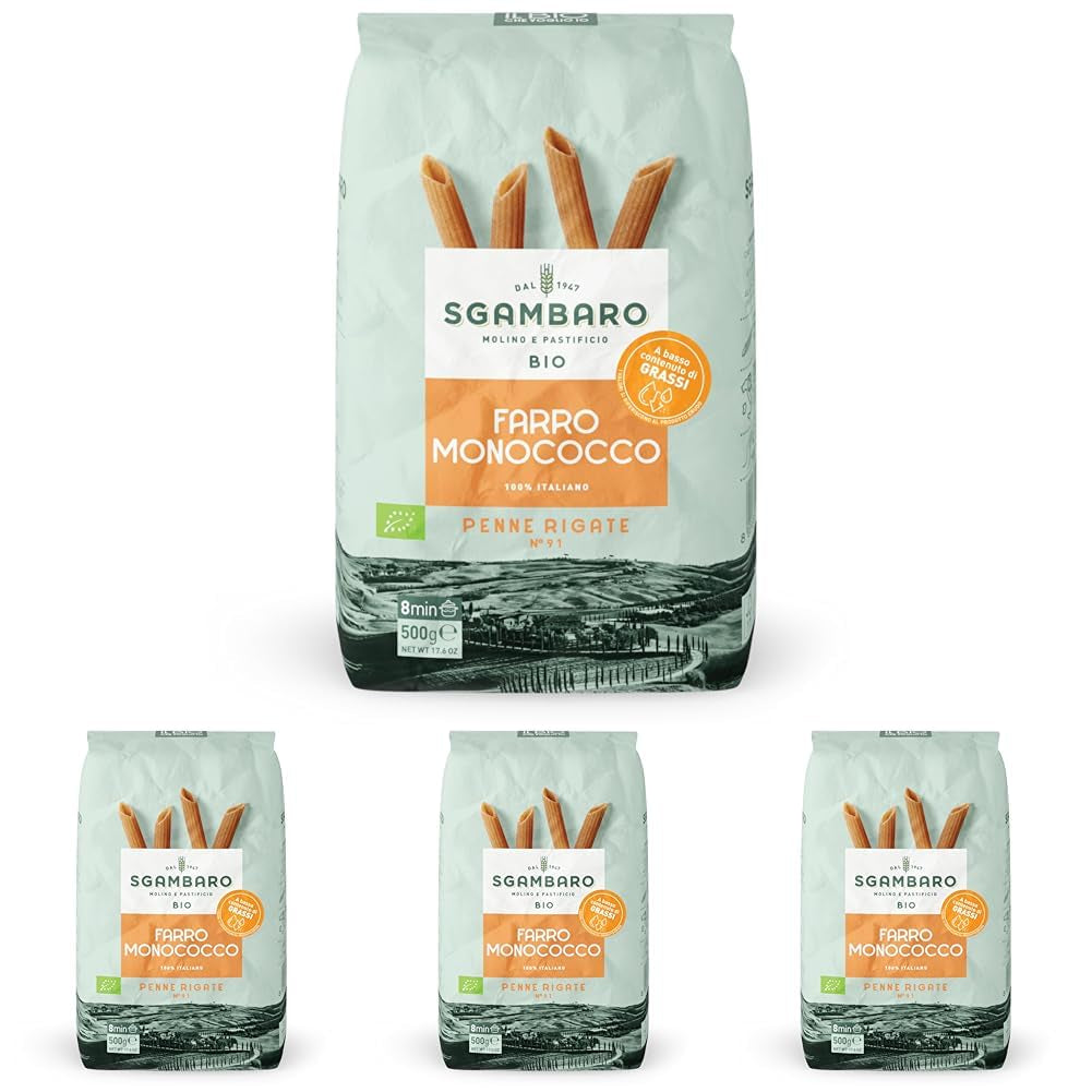 Bio těstoviny Penne Rigate N.91 - 500g Nízkotučné pšeničné těstoviny - zdroj vlákniny a bílkovin